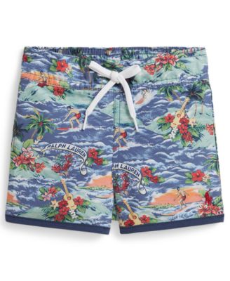 Baby Boys' Tropical-Print Swim Trunk