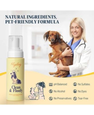 Clean & Floofy Waterless Dry Dog Shampoo with Glove, No Rinse Spray Foam for Dogs & Puppies, Anti-Itch, Odor Control