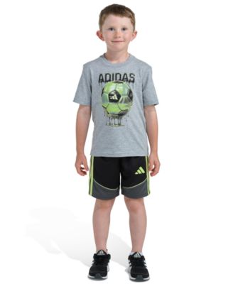 Boys' 2T-7 Graphic T-Shirt and Color block Shorts, 2-Piece Set