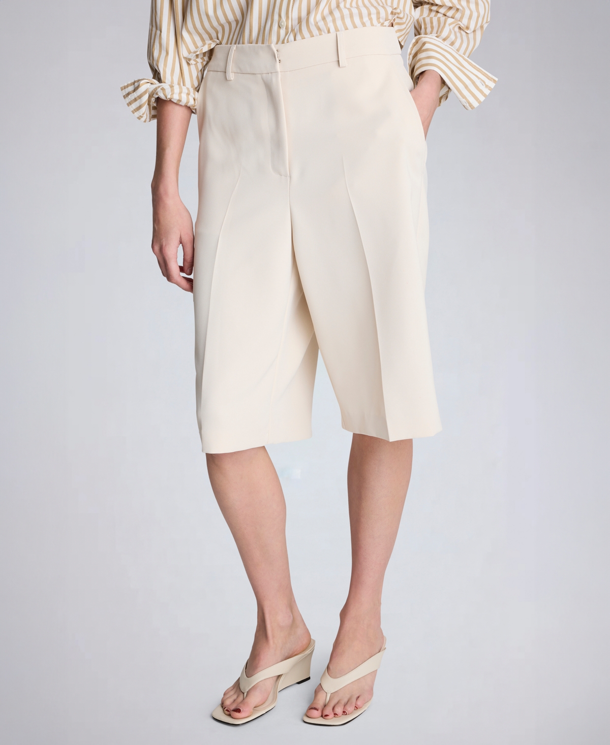 Kenneth Cole Women's Fly Front High Rise Pant