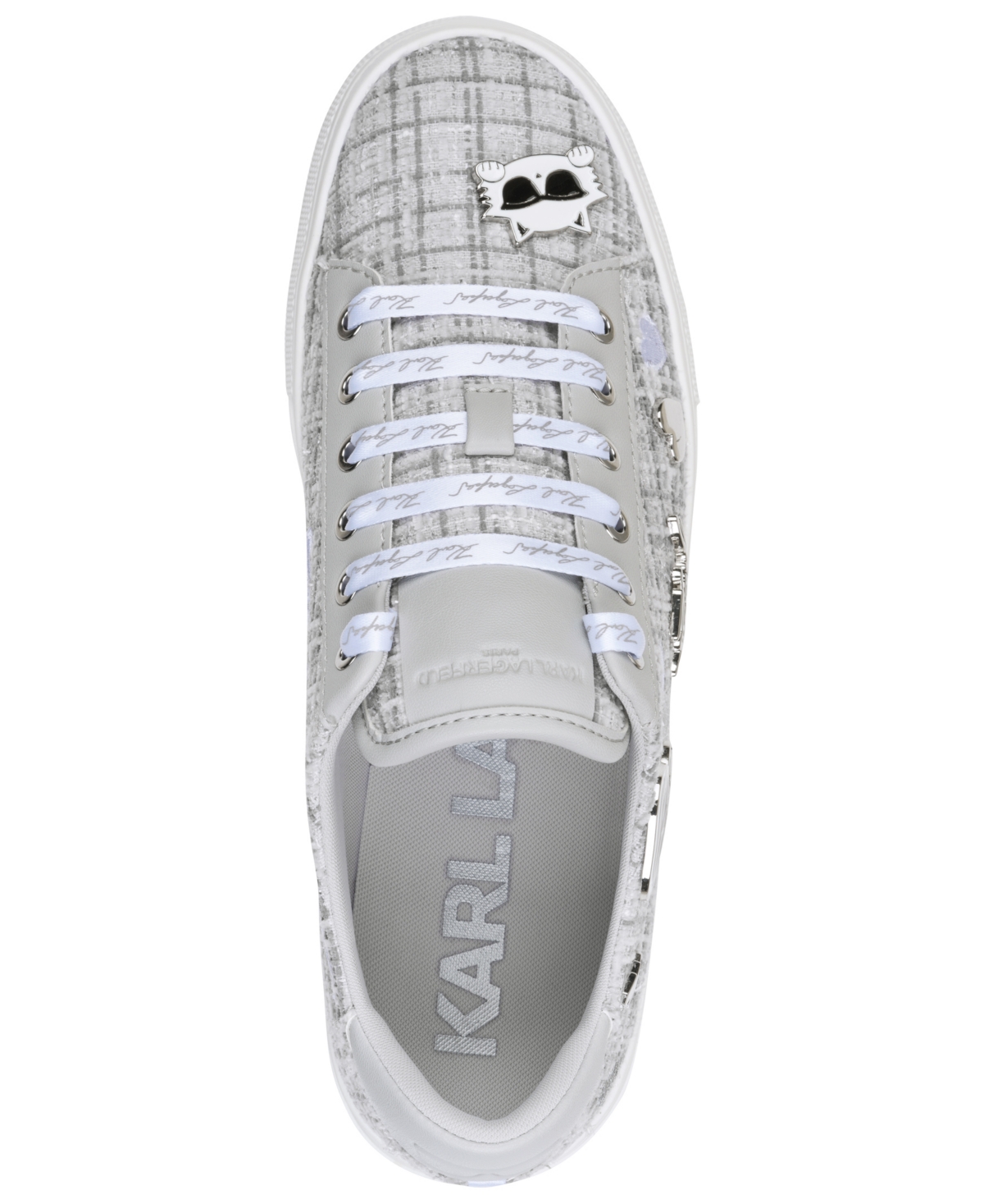 Karl Lagerfeld Paris Women's Cate Pins Lace-Up Sneakers