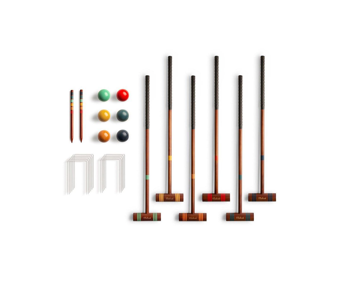 Детские игрушки Elakai Travel Croquet Set, цвет: Натуральный — фото 2