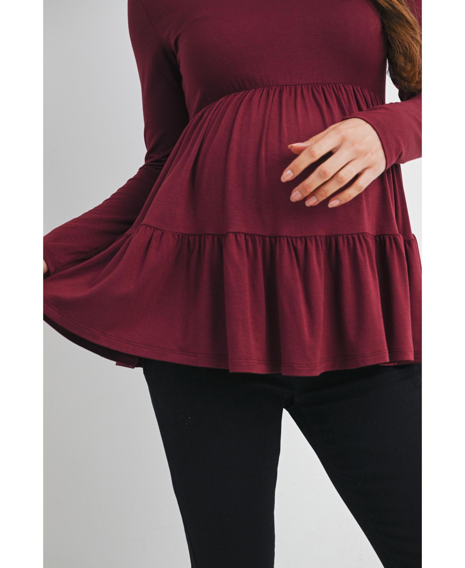 Maternity Long Sleeve Empire Waist Top