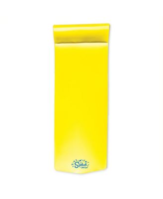 Splash 1.25" Thick Foam Swimming Pool Float Lounger Mat, Yellow
