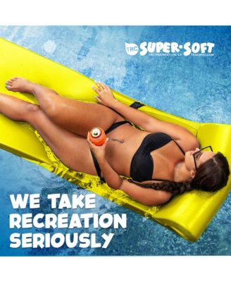 Sunsation 1.75" Thick Foam Lounger Swimming Pool Float, Yellow