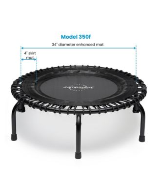 350f Indoor Lightweight 39-Inch Folding Fitness Trampoline, Black