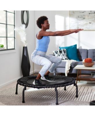 570 PRO Indoor Durable Lightweight 44-Inch Fitness Trampoline, Black