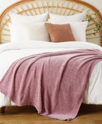 Lifestyle Solid Woven Micro Chenille Throw, 51" x 67"