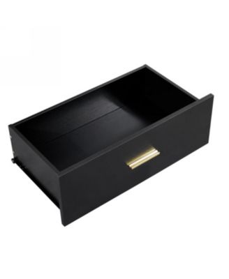 Modern 8-Drawer Black Dresser