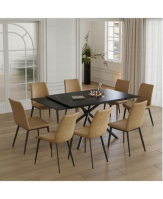 Retractable Sintered Stone Dining Table Set