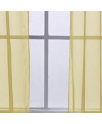 Celine Sheer 55 x 216 in. Sheer Curtain Scarf Valance Neon Blue