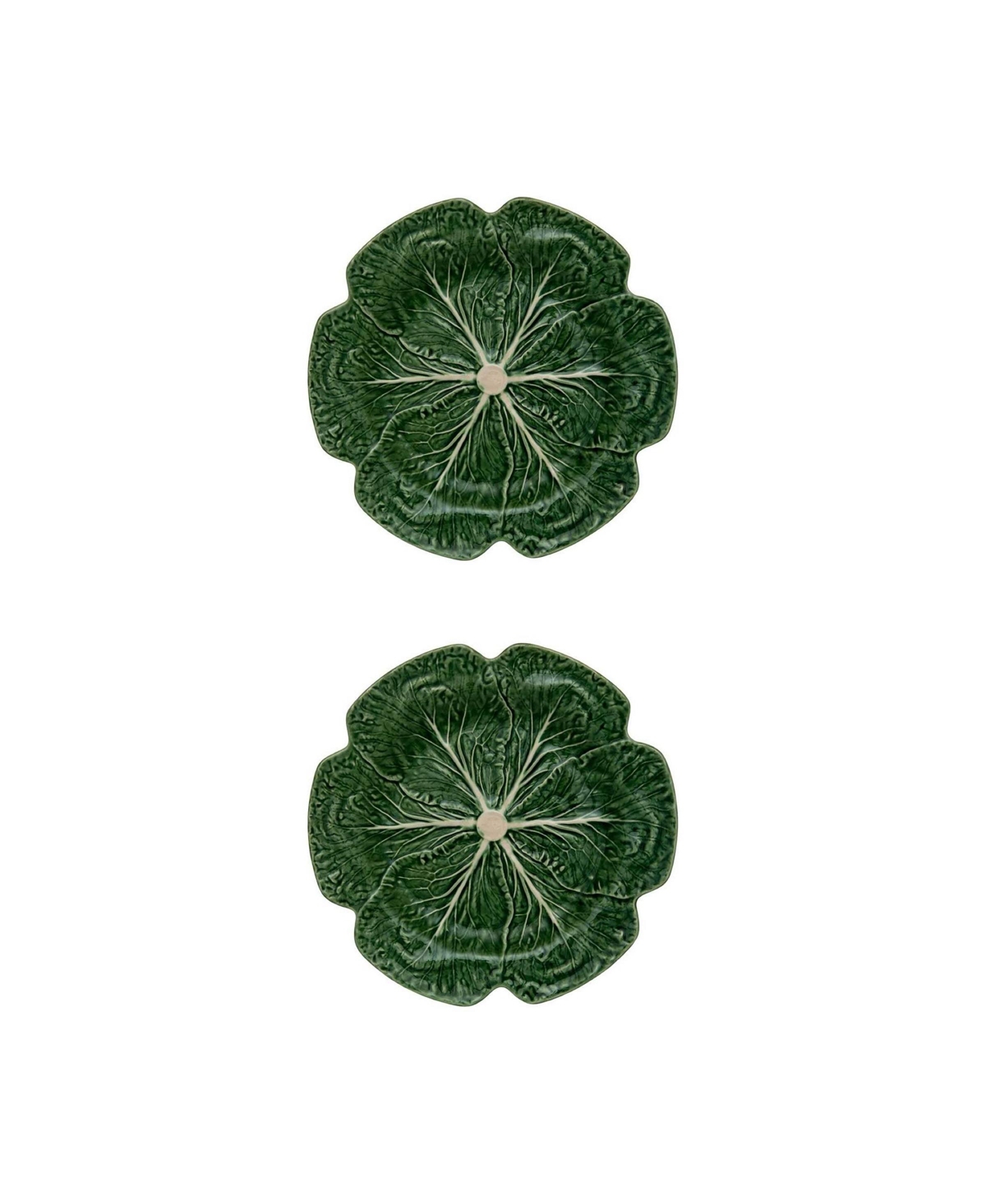 Bordallo Pinheiro Cabbage Charger Plate, Set of 2