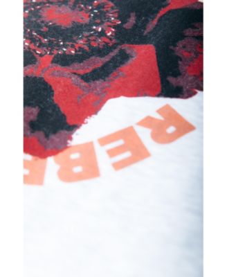 Women's CR Round Flower Dropped Shoulder Sweat