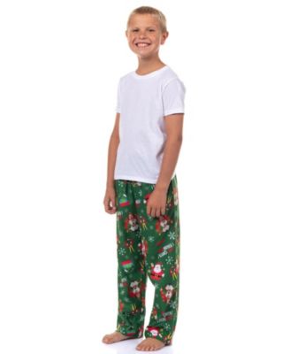 Boys Pajama Pants Buddy OMG I Know Him All-Over Christmas Movie Flannel Loungewear