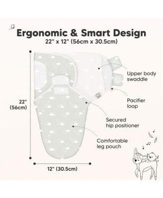 3pk Soothe Baby Swaddle, Organic Baby Swaddle Sleep Sacks, Newborn, Infant Swaddle Sack