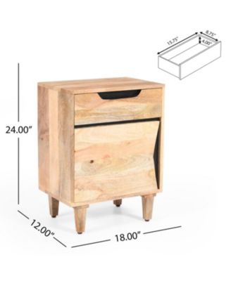 Wood Nightstand