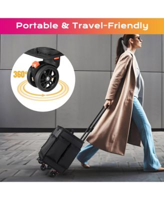 Rolling Nail Polish Organizer Manicure Storage Case Makeup Trolley