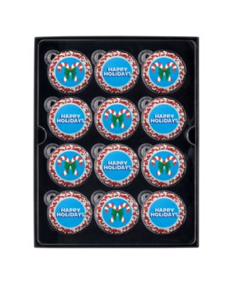 Happy Holidays Chocolate Cookies Box, 12 Pc.