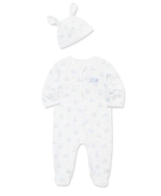 Baby Boys' My 1st Easter Bunny Printed Footie and Hat