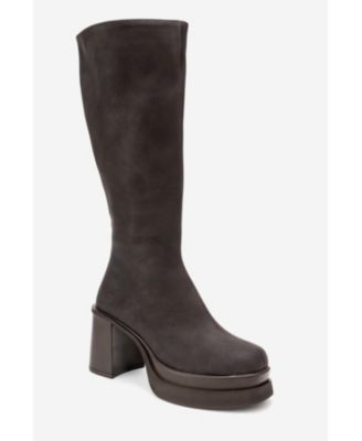 Carm Nubuck Platform Mid Calf Boot (Women)