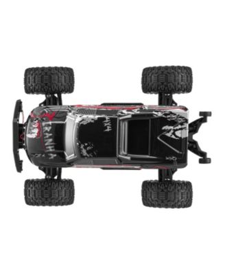 RC Car 1:10, 4WD Off-Road Monster Truck 38 km/h with 45&deg; Wheelie & 2 Batteries, High-Speed Racing Toy for Kids 8+, IPX4