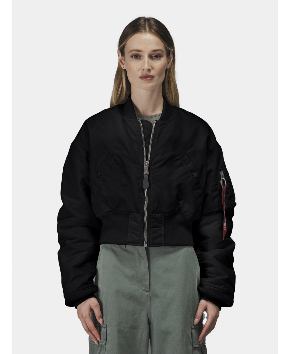 Alpha Industries Women's Cropped Ma-1 Flight Jacket W