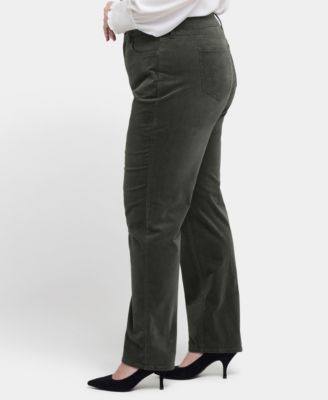 Plus Size Marilyn Straight Corduroy Pants