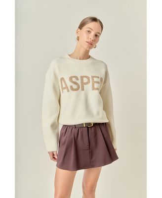 Women's Lettering Sweater