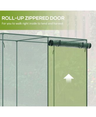 6 x 3ft Crop Cage, Double Doors Plant Protection Tent,