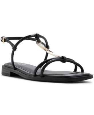 Women's Ebaeryn Square T-Strap Flat Sandals