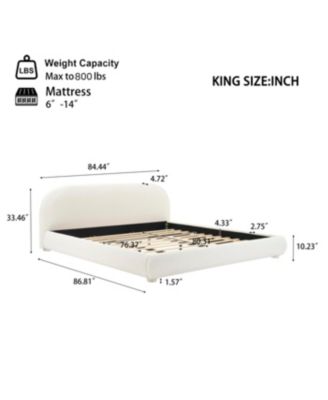 Dark Green Velvet Soft Bed, King