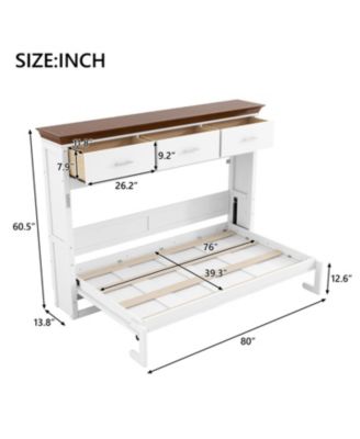 Murphy Bed with 3 Drawers