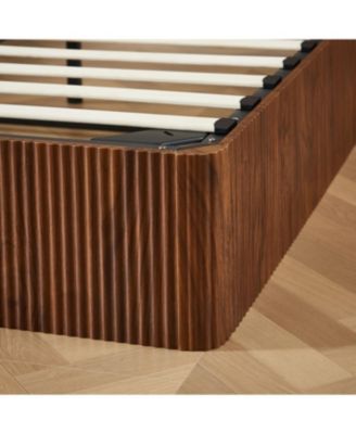 Streamdale Queen Size Lift Up Storage Bed Frame, Walnut