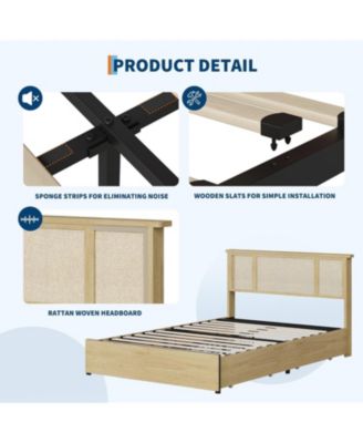 Full Size Bed Frame for Kids with Scallop Headboard, Cute Velvet Twin Bed for Girls, Boys, Sturdy Platform Bed