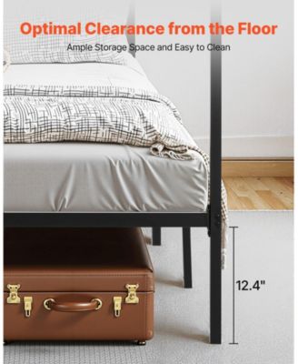 Four Poster Metal Canopy Bed Frame for Modern Bedroom