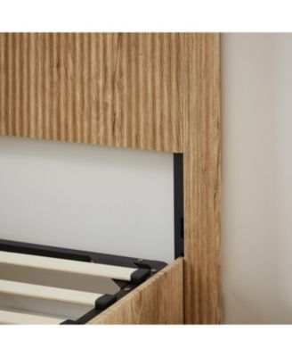 Queen Size Lift Up Storage Bed Frame with Hydraulic Storage