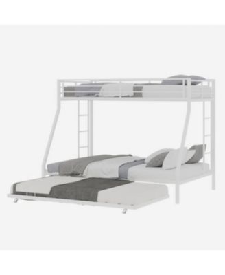 Streamdale High-Stability Queen Bunk Bed with Ladder & Trundle