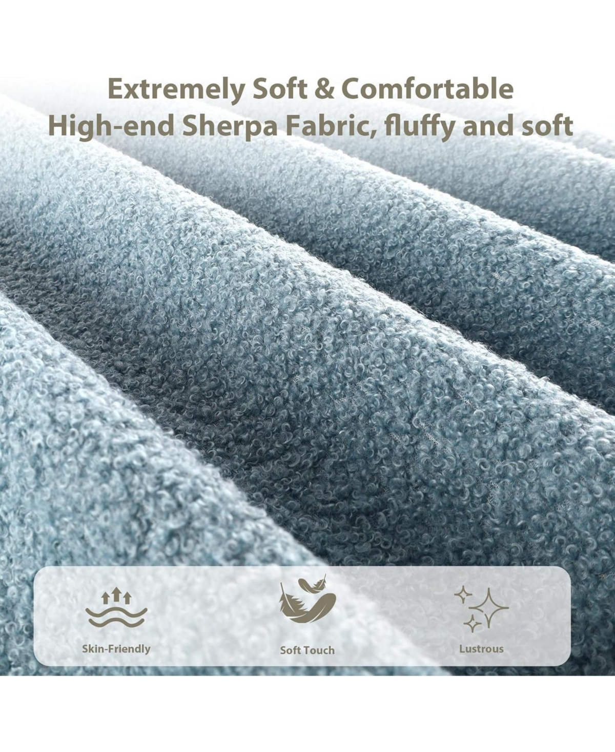 gaomon Kids Bed Frame with Upholstered Headboard, Low Profile Sturdy Platform Soft Boucle Fabric for Girls and Boys, Heavy Duty, Wooden Slats