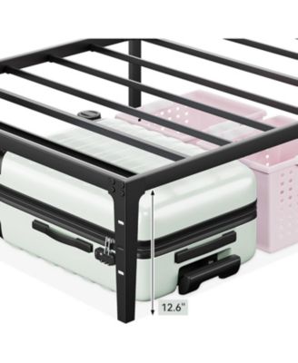 Twin Size 14 Inch Metal Platform Bed Frame with Under Bed Storage Heavy Duty Steel Slats