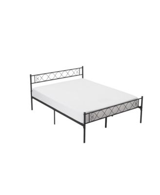 Easy Assembly Metal Queen Bed Frame, Space Saving for Living Room, Guest Room – Bed Frame
