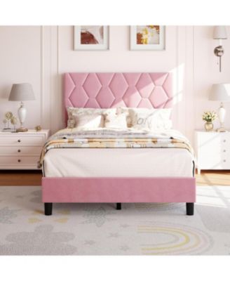 Easy Assembly Twin Platform Bed Frame Heavy-Duty Platform Bed Frame Space Saving, for Living Room, Guest Room - 24