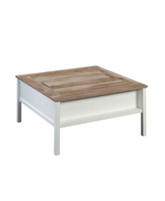 Gaming Coffee Table with Reversible Chess and Checkers Top 38Inch Square Multifunctional Furniture with Hidden Storage Shelf