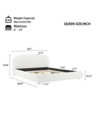  Velvet Soft Bed - Light Luxury Queen Bed
