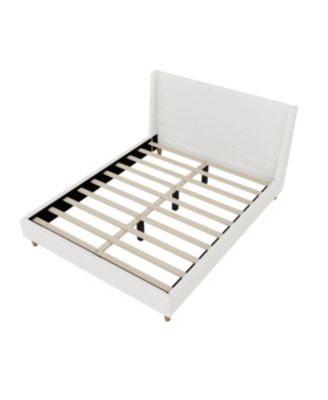 Queen Size Modern Boucle Platform Bed