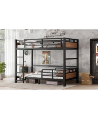 Twin XL/Twin XL Metal Bunk Bed, Separable