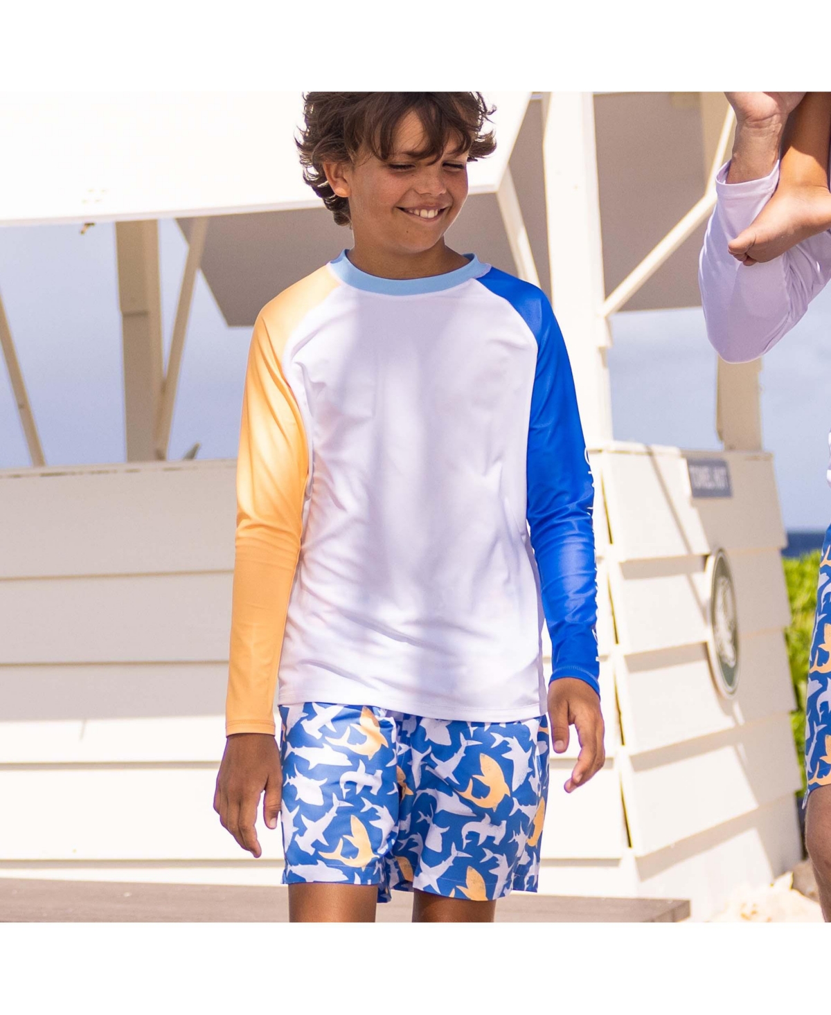 Snapper Rock Big Boys Shark Squad Swim Short