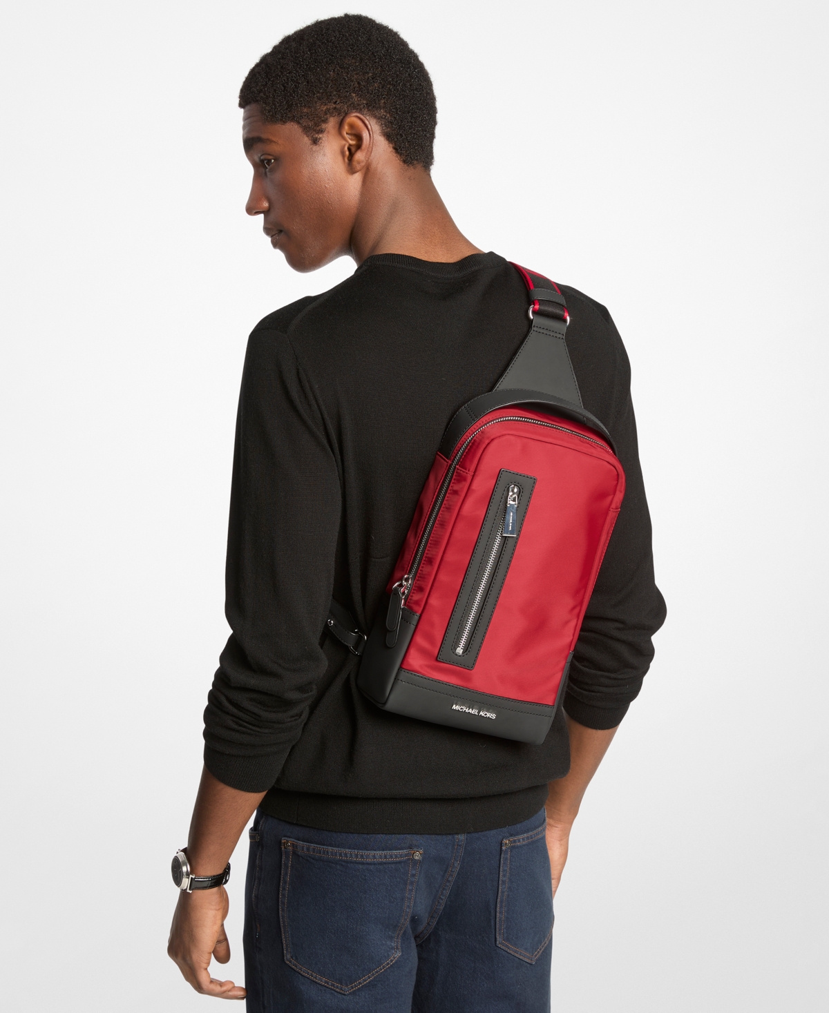 Michael Kors Men's A-Line Logo Sling Bag