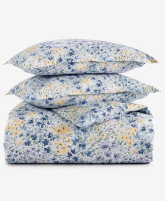 Meadow Floral 3-Pc. Duvet Cover Set, Full/Queen