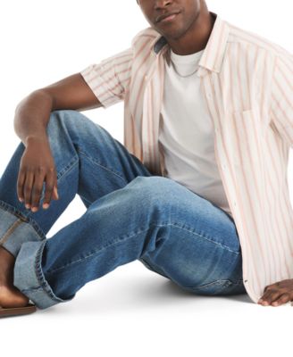 Men's Striped Short-Sleeve Shirt