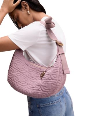 Ethyl Quilted Logo Medium Sling Crossbody Bag